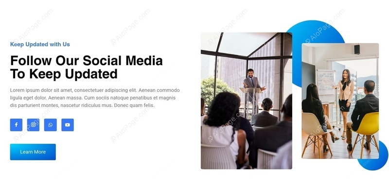 Stay Engaged With Our Social Media Updates Website Template