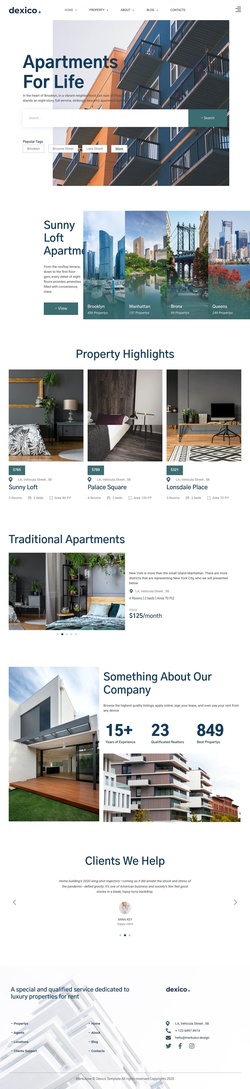 Real Estate & Property Website Templates