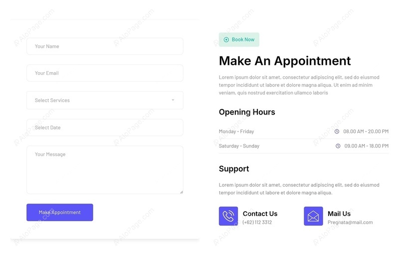 Streamline Your Appointments Easily Website Template