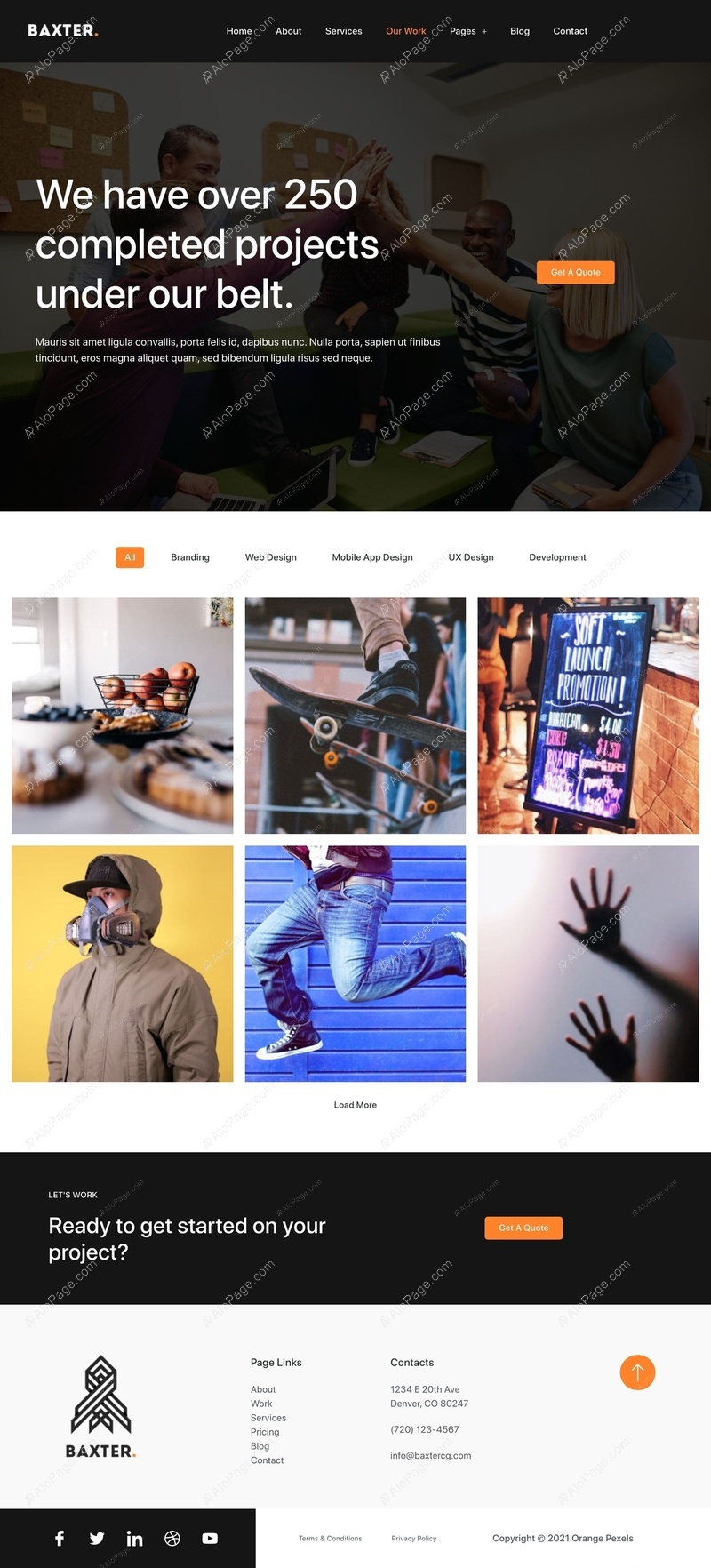 Showcase Your Creative Projects With A Modern Touch Website Template