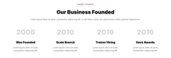 Timeline Website Templates