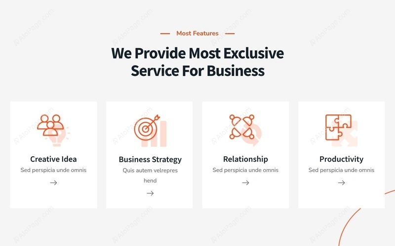 Exclusive Business Services Showcase Website Template