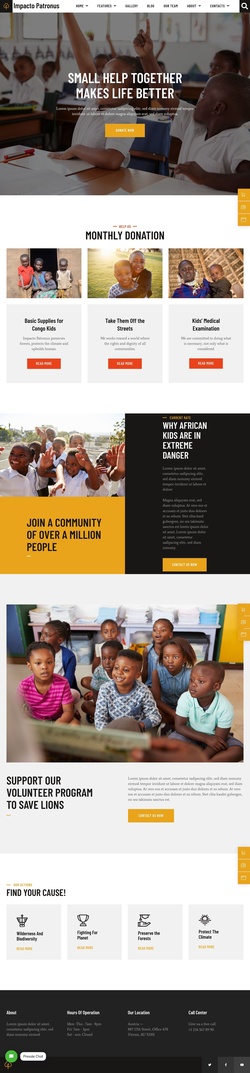 Non-Profit & Religion Website Templates