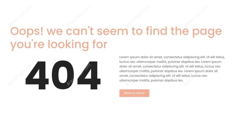 Page Not Found - Redirect Home Website Template