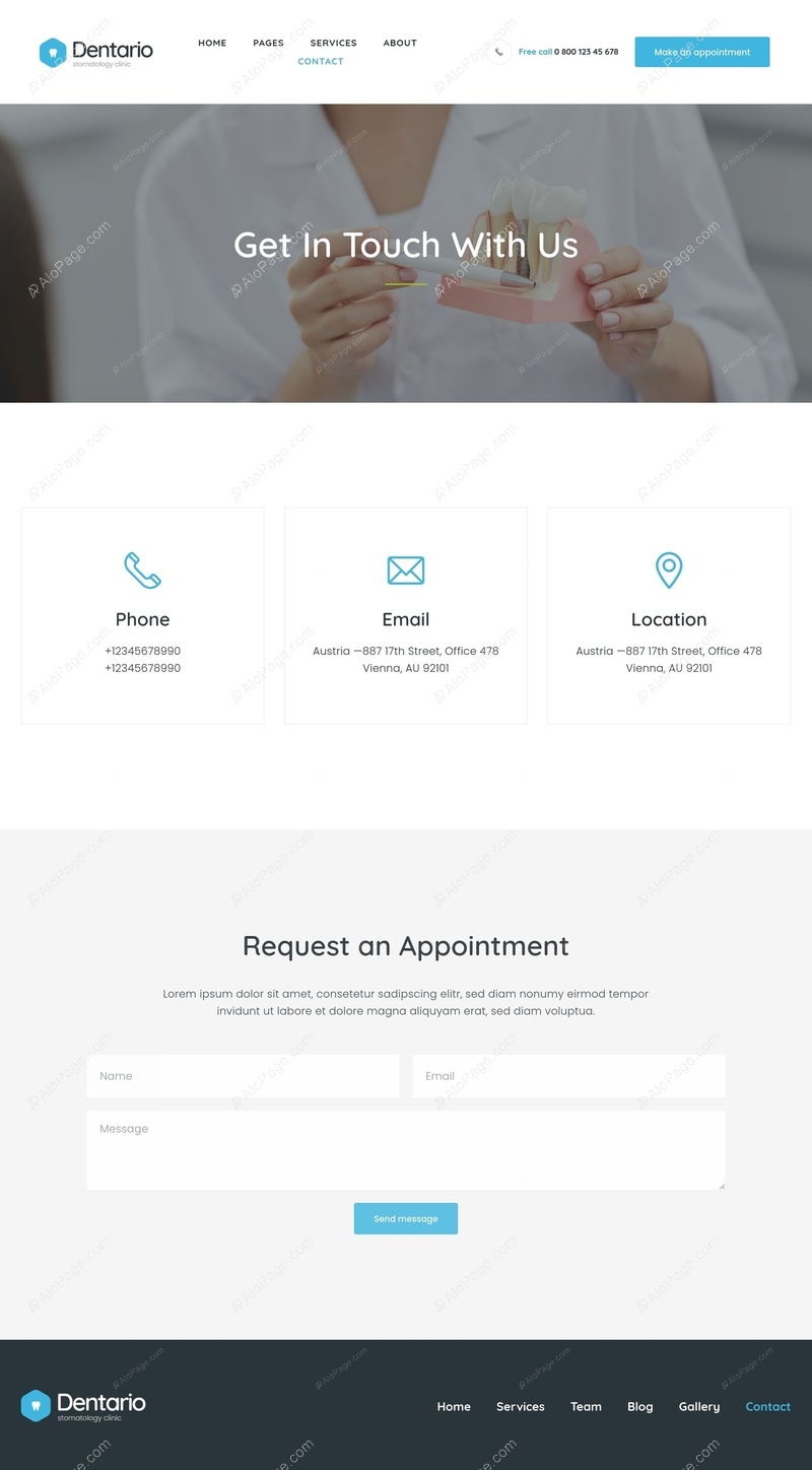Connect With Your Dental Care Provider Website Template