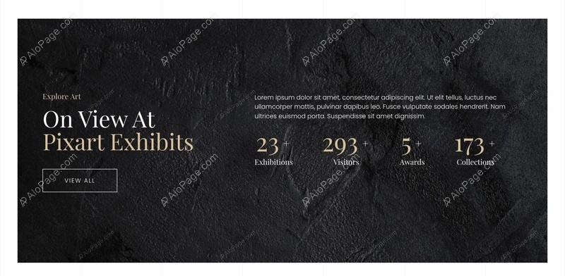 Explore Art Exhibitions On View Website Template