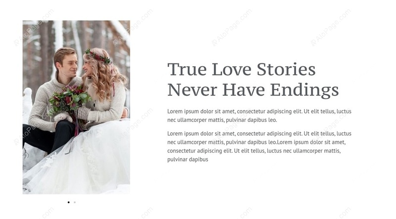 Timeless Romantic Stories Website Template