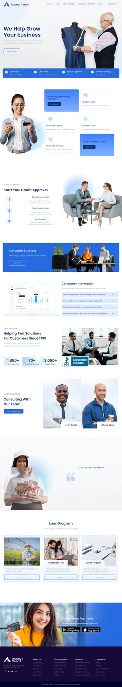 Finance & Consulting Website Templates