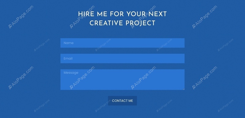 Creative Project Inquiry Form Website Template